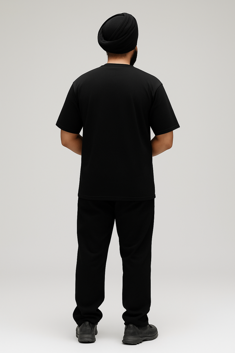 VVEJA “Inferno” Oversized Co-ord Set (Black) (100% Premium Cotton)
